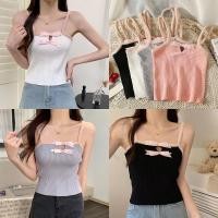 ราคา Kitty พร้อมส่ง เสื้อสายเดี่ยว แต่งโปว์น่ารัก เสื้อเอวลอยผ้าไหมพรม ทรงครอปท๊อป เซ็กซี่แฟชั่นผู้หญิง สไตล์ เวียดนาม (27864876566)
