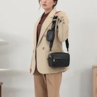 ราคา กระเป๋าสะพายไหล่สตรีหนังปักเพชรแฟชั่นเรียบง่าย (29521064408)