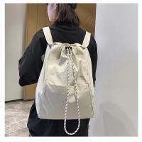 ราคา Simple TREND Casual Monochrome Sports outdoor drawstring multi functional Girls Shoulder Bag (27822577604)