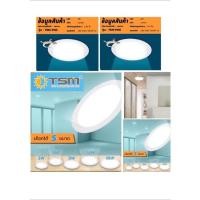 ราคา โคมไฟดาวน์ไลท์ฝังฝ้า โคมไฟดาวน์ไลท์ LED Downlight Panel ฝังฝ้า ติดฝ้าเพดาน 3W 6W 9W 12W 18W ดาวไลท์ แบบบาง กลม แสงขาว (8566667178)