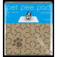 ราคา แผ่นรองฉี่สัตว์เลี้ยง6ชิ้นซักได้PetPeePad แผ่นปูรองกรง แผ่นปูรองถาดอาหาร ช่วยฝึกขับถ่าย ผ้าซับฉี่กันซึม สีเบจ (23248563697)