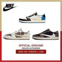ราคา พร้อมส่ง 100 NlKE Travis Scott x Jordan Air Jordan 1 Low OG SP สายฟ้า รองเท้าผ้าใบ (29070993495)