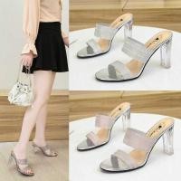 ราคา รองเท้าส้นสูง เพชรวิบวับ งานสวยหรูมาก สูง3 5นิ้ว ราคาถูก 047 (29706502374)