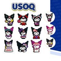 ราคา USOQ Jibbitz Crocs Sanrio Kuromi หัวเข็มขัดสําหรับติดรองเท้าผ้าใบลําลองเหมาะกับเด็ก (29406518328)