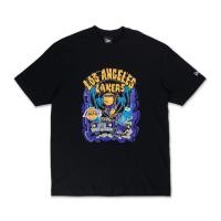 ราคา New Era เสื้อยืดแขนสั้นรุ่น Los Angeles Lakers NBA Gnarly Oversized Black Short Sleeve T Shirt (28566702609)