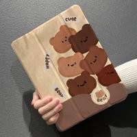 ราคา iPad Air 4 เคสแท็บเล็ต TPU กันตก ป้องกัน ลายการ์ตูนหมีเท็ดดี้ สําหรับ iPad Pro11 gen10 gen9 gen8 gen7 gen5 gen6 Pro2017 Air 3 iPad Air 5 (22962980099)