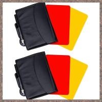 ราคา CVOD ชุดการ์ดผู้ตัดสินฟุตบอล 2 แพ็ค ผู้ตัดสินคําเตือนการ์ดสีแดงและสีเหลืองพร้อมแผ่นคะแนนกระเป๋าสตางค์ ดินสออุปกรณ์ฟุตบอล (28820177159)