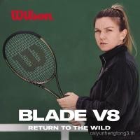 ราคา ไม้เทนนิสคาร์บอนเต็มรูปแบบ wilson Blade V8 Series (28016248946)