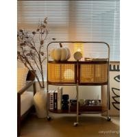 ราคา Zongyu Wabi Ji ตู้ด้านข้างย้อนยุคหวายไม้แท้ทางเข้าตู้เก็บชาโต๊ะโซฟาสแตนเลสนอร์ดิก (27523085751)