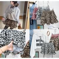 ราคา กระโปรงสั้นชั้นๆลายleopardเสือดาว กระโปรงสั้นเอวยืดเย็บระบายสองชั้น ผ้าพิมพ์ลาย (29962861540)