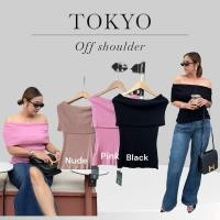 ราคา แขนสั้นไหมพรม OFF SHOULDERT OKYOเสื้อปาดไหล่ by flamingo clozet (28411109227)