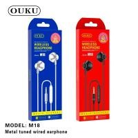 ราคา OUKU M18 หูฟัง Metal tuned Wired earphone in ear แจ็ค 3 5 mm (25983129428)