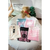 ราคา เสื้อยืดOversizeหน้ายิ้ม (19279911789)