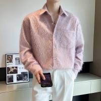 ราคา เสื้อเชิ้ตขนเกาหลีสีชมพู (23670003398)