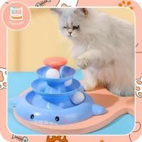 ราคา ของเล่นแมว รางบอลแมว ปลาวาฬ 3ชั้น ขนาด30x30cm (18296032770)
