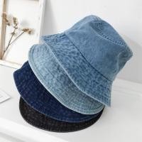 ราคา พร้อมส่ง หมวกบัคเก็ต bucket สำหรับผู้ใหญ่ รอบหัว 56 58 cm หมวกบักเก็ตยีนส์ฟอก สไตล์วินเทจ ทรงมินิมอล หมวกแฟชั่น (27161503507)