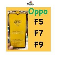 ราคา Oppo F9 F7 F5 ฟิล์มกระจกนิรภัย 6D เต็มจอ กาวเต็ม (2123077142)