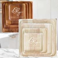 ราคา จานไม้สี่เหลี่ยมจัตุรัส รวมฮิต ทุกสี ทุกขนาด ราคาต่อชิ้น ขนาด by BG WOOD STUDIO (6713272268)