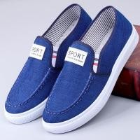 ราคา Denim Shoes Low Top Slip On Casual รองเท้าผ้าใบส้นแบนผ้าใบระบายอากาศทํางาน (28614051491)