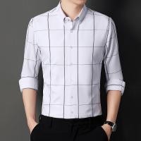 ราคา เสื้อเชิ้ตแขนยาวผู้ชายลายสก๊อตสไตล์เกาหลีรุ่นใหม่2024 (27963790059)