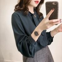 ราคา เสื้อชีฟองแขนพองสีทึบแฟชั่นผู้หญิง (25687705760)