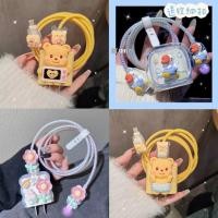 ราคา พร้อมส่งจากไทย 20W ชุดแต่งสายชาร์จลายการ์ตูน เคสหัวชาร์จ ชุดถนอมสายชาร์จการ์ตูนน่ารักๆ (18783174314)