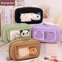 ราคา Joe ความจุขนาดใหญ่ Multi layers กระเป๋าปากกาน่ารักการ์ตูน Capybara ดินสอซิปเครื่องเขียน Organizer al ดินสอ LR (28471187052)