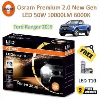 ราคา Osram หลอดไฟหน้า รถยนต์ Premium 2 0 New Gen LED Ford Ranger XLT 2019 แถมฟรี LED T10 รับประกัน 2 ปี (25673801764)