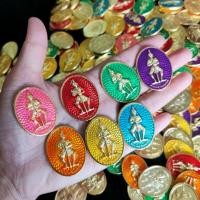 ราคา เหรียญท้าวเวสสุวรรณ7สีคละสี เหรียญท้าวเวส พระเหรียญ ท้าวเวสสุวรรณ (21363463621)