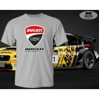 ราคา S 5XL เสื้อยืด RACING เสื้อซิ่ง BIGBIKE เทา DUCATI (23853896073)