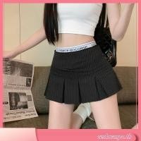 ราคา Jcaap แฟชั่นเกาหลีเอวสูง Y2k เอวยางยืดลายกระโปรงสองชั้นกางเกงเทนนิสกระโปรง Th (29922683324)