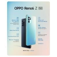 ราคา OPPO Reno6 Z 5G RAM 8GB ROM 128GB สมาร์ทโฟน หน้าจอขนาด 6 4 นิ้ว แบตเตอรี่ 4310 mAh (23919190263)