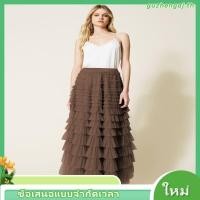 ราคา จัดส่งตลอด 24 ชั่วโมง กระโปรงยาว หลายชั้น สไตล์เกาหลี แฟชั่นฤดูใบไม้ผลิ ฤดูใบไม้ร่วง สําหรับผู้หญิง กระโปรงมุ้งยาวระบายชั้นๆสีพื้นน่ารักฟรุ้งฟริ้ง (28517667876)