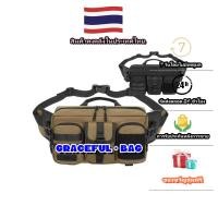 ราคา Ozuko ผู้ชายกระเป๋าคาดเอวยุทธวิธีกลางแจ้งกันน้ำกระเป๋า Messenger กีฬาอเนกประสงค์ (29523709707)