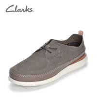ราคา Clarks รองเท้าหนังลําลองกลางแจ้งแบบผูกเชือกนุ่มสบายสําหรับผู้ชาย (28467381195)