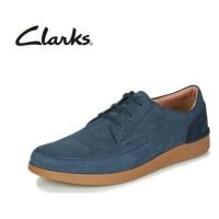 ราคา Clarks รองเท้าหนังลําลองกลางแจ้งแบบผูกเชือกนุ่มสบายสําหรับผู้ชาย (27167381221)