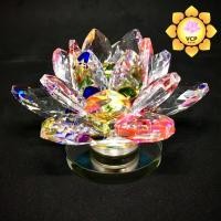 ราคา ดอกบัวแก้วคริสตัล สีรุ้ง (1396724205)