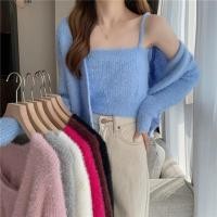 ราคา Lune Grace พร้อมส่ง ชุดเซ็ต2ชิ้น เสื้อคลุมขนมิ้ง เสื้อสายเดี่ยว ผ้าไหมพรมขนมิ้งนุ่มนิ่ม น่ารัก ฟรุ้งฟริ้ง F854 (24510607163)