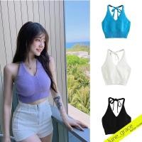 ราคา Lune 362 เสื้อผูกคอ มัดโบว์ โชว์หลัง คอวี ผ้าไหมพรม สไตล์เกาหลี เซ็กซี่ โชว์เอว (5760094725)