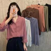 ราคา เสื้อเชิ้ตผู้หญิง เสื้อเชิ้ตทำงาน สไตล์เกาหลี เนื้อผ้าดีใส่สบาย lune 5002 (14804498592)