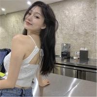 ราคา Lune Grace 88060 เสื้อครอปสายเดี่ยวผูกคล้องคอ ไหมพรมถักลายเปียในตัว เปิดหลัง สวยเซ็กซี่ (23772734126)