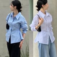 ราคา Lune Grace เสื้อเชิ้ตเข้ารูปแขนยาว กระดุมหน้าคอปกสีพึ้น แฟชั่นผู้หญิงแนวเกาหลี พร้อมส่งจากไทย รุ่นw459 (27111135275)