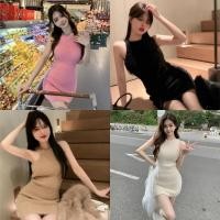 ราคา Lune Grace ใหม่ เดรสไหมพรมแขนกุด มินิเกาหลี ทรงรัดรูป ดีเทลขนมิ้ง สายฝอ ผ้านุ่มนิ่มใส่สบาย รุ่น6618 (25709898115)