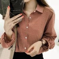ราคา Lune Grace รุ่นw287เสื้อเชิ้ตแขนยาวผู้หญิง ลายสก๊อต ทรงหลวมแฟชั่นเกาหบลี สาวอวบ ฟรีไซส์2สี (24108986780)