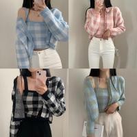 ราคา Lune Grace พร้อมส่ง ชุดเซ็ต2ชิ้น เสื้อคลุมคาร์ดิแกน เสื้อสายเดี่ยว เสื้อกันหนาว ไหมพรมแขนยาว ผ้าหนานุ่มลายสก๊อตใส่สบาย (24008980466)