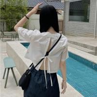 ราคา Lune Grace เสื้อครอปเชิ้ตแขนสั้น ดีเทลผูกหลัง เสื้อแฟชั่นผู้หญิงแนวเกาหลี พร้อมส่งจากไทย รุ่นW447 (27361117242)