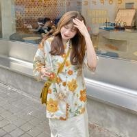 ราคา Lune Graceเสื้อเชิ้ตลายดอก ฮาวาย แฟชั่นผู้หญิงสไตล์เกาหลี รุ่นw381 (26401267207)