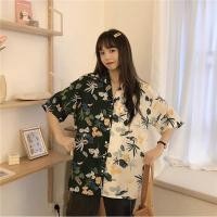 ราคา Lune Grace เสื้อเชิ้ตลายดอกแขนสั้น ฮาวาย ใส่ได้ทั้งชายและหญิง ผ้าใส่สบาย (26351275015)