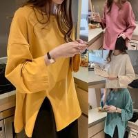 ราคา Luneเสื้อยืดแขนยาวผุ้หญิงทรงหลวม Oversize แฟชั่นสาวอวบ น่ารัก โอเวอร์ไซส์สีพึ้นสไตล์เกาหลี ใส่สบาย รุ่น2611 (25009885257)