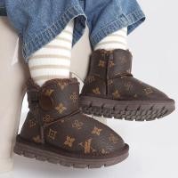 ราคา ราคาพิเศษ F X รองเท้าเด็กรองเท้าบูทลุยหิมะฤดูหนาวสำหรับเด็กรองเท้าบูทสั้นพิมพ์ลายหนังกันน้ำสไตล์เกาหลีสำหรับผู้ชาย (29719743348)